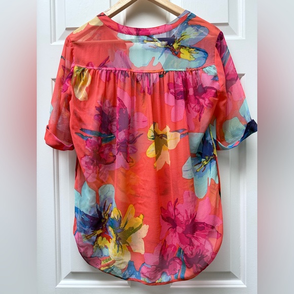 Silk floral blouse - Picture 5 of 8